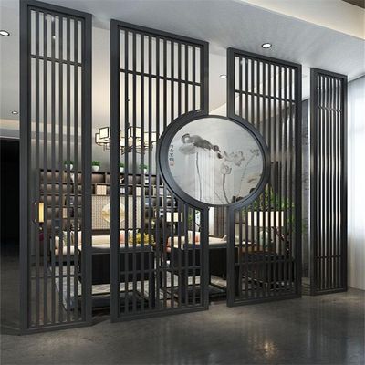 kwaliteit  Chemical Living Room Screen Interior Partition Wall Living Room Divider Stainless Steel Screens For Luxury Villa Decoration fabriek