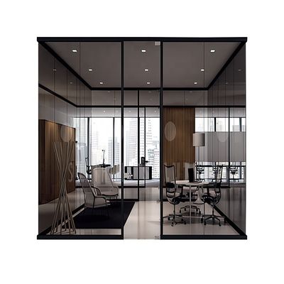 kwaliteit  Modern Office Desks Building Interiors Privacy Film Fixed Partition Wall Meeting Room Studio Sreen Mall Shop With Door and Handles Lock fabriek